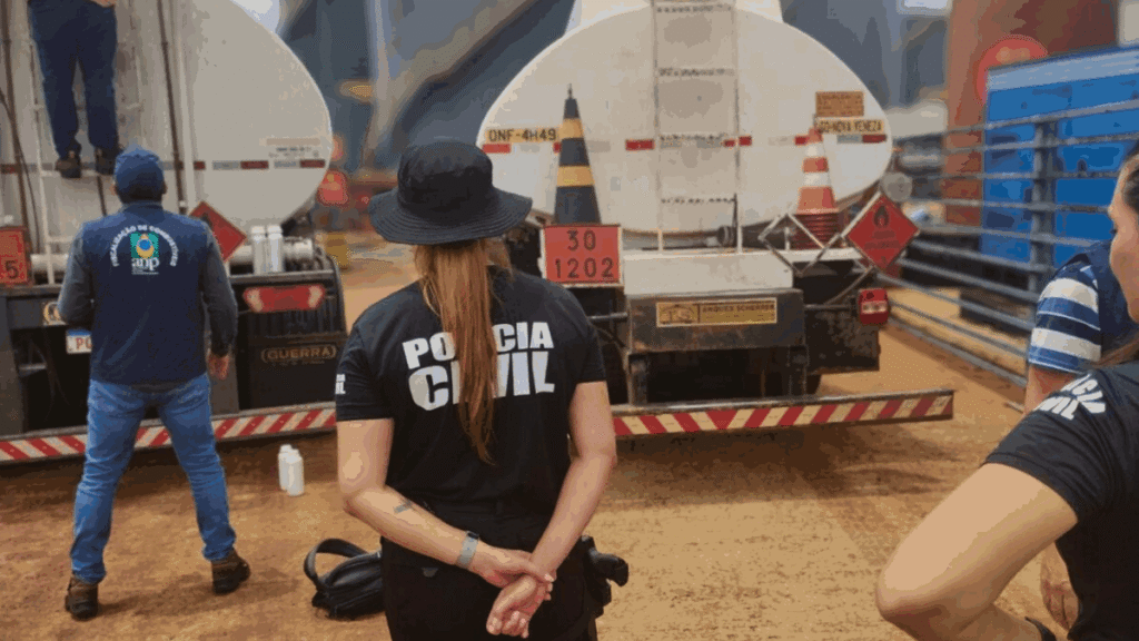 Operação Atividade fiscaliza combustíveis no polo petrolífero de Senador Canedo<br>