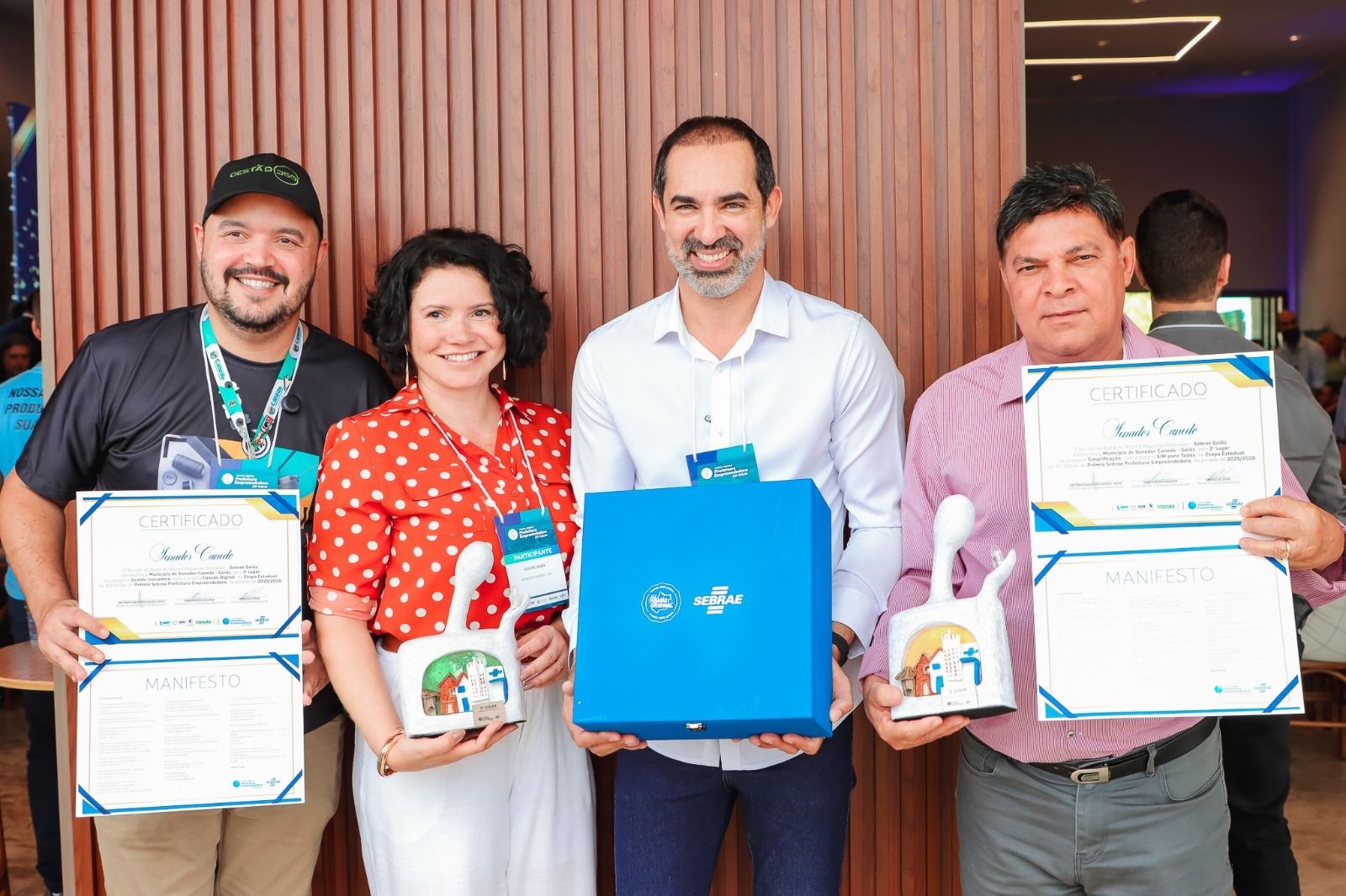 Senador Canedo conquista 2º e 3º lugares no Prêmio Sebrae Prefeitura Empreendedora