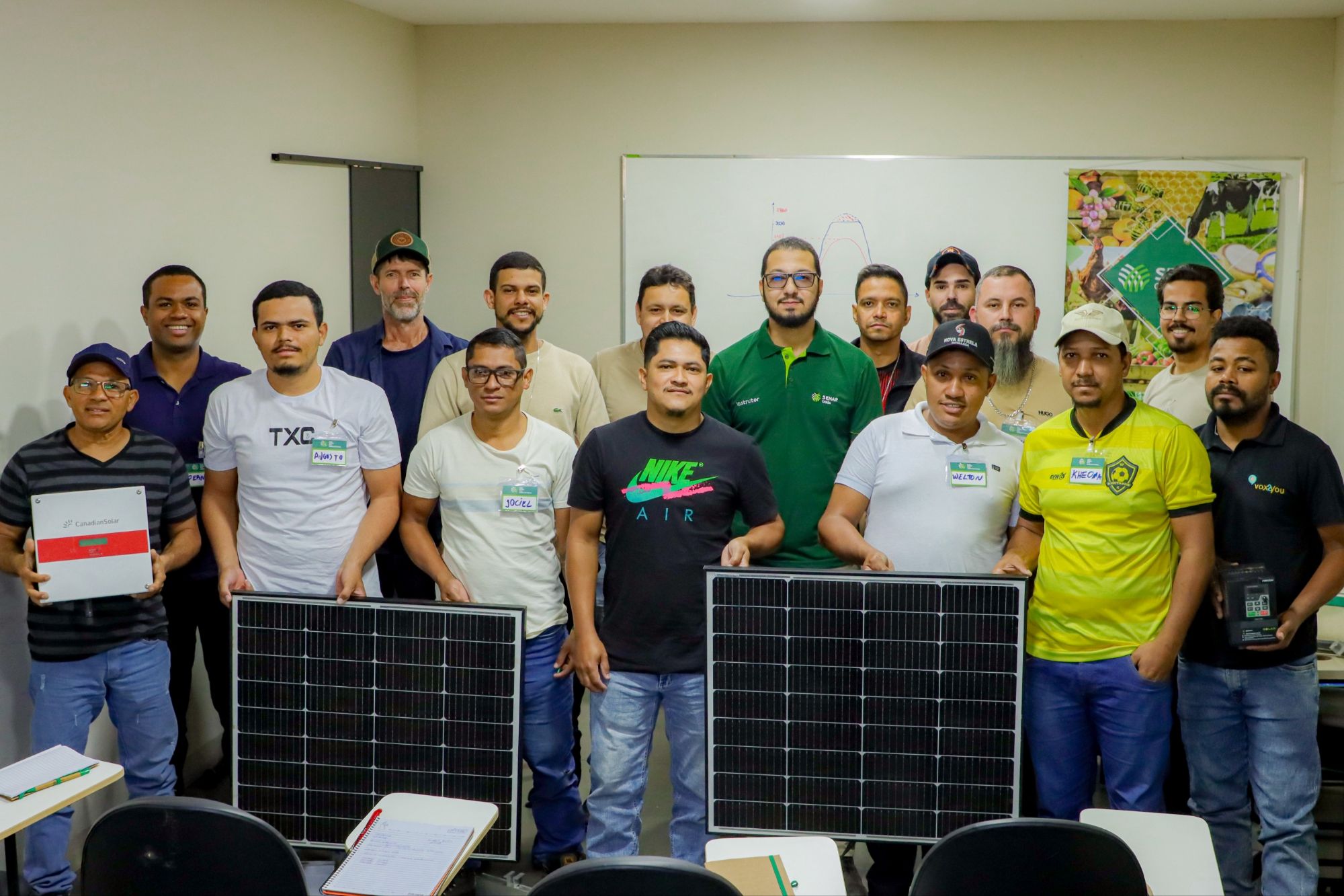 Senador Canedo e Senar Goiás realizam curso gratuito de Instalação e Manutenção de Energia Solar
