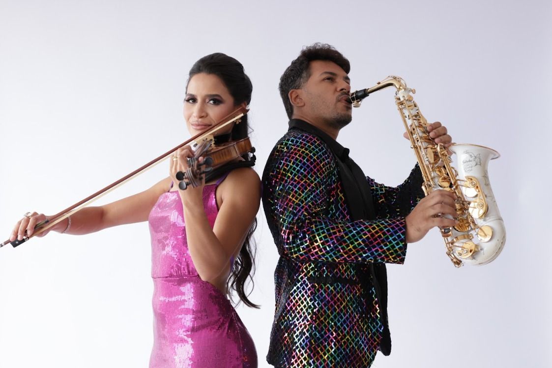 Morro do Cristo recebe dueto de saxofone e violino na última edição do Cristo in Concert em Senador Canedo