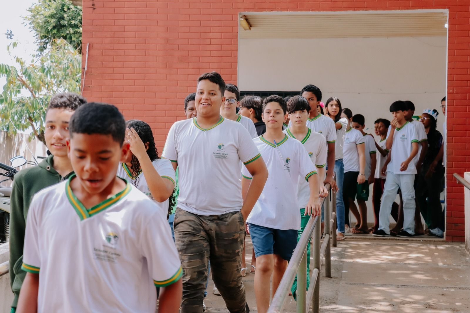 Defesa Civil realiza simulado de evacuação em escola de Senador Canedo